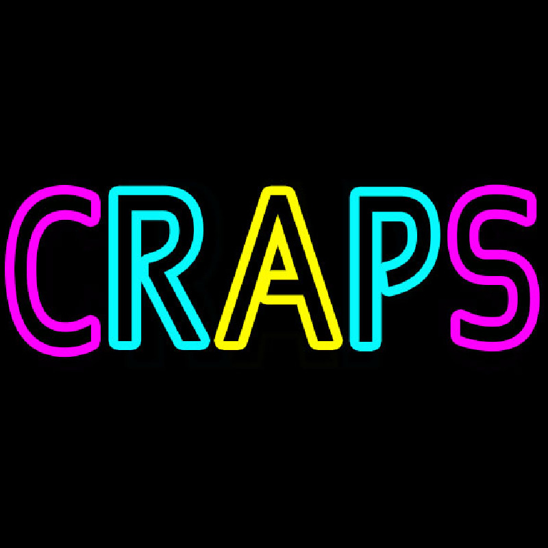 Craps 1 Neonkyltti