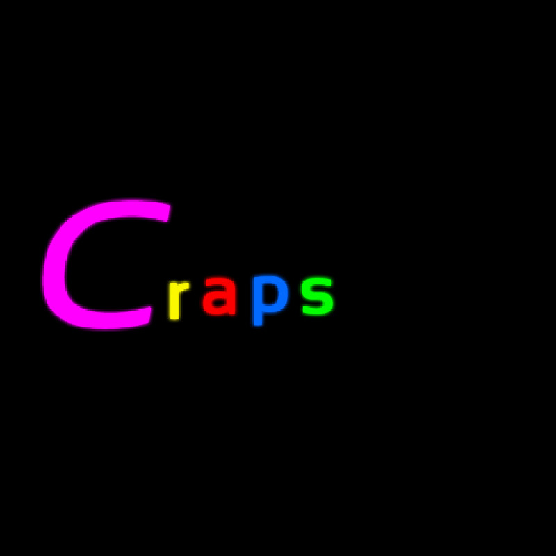 Craps 2 Neonkyltti