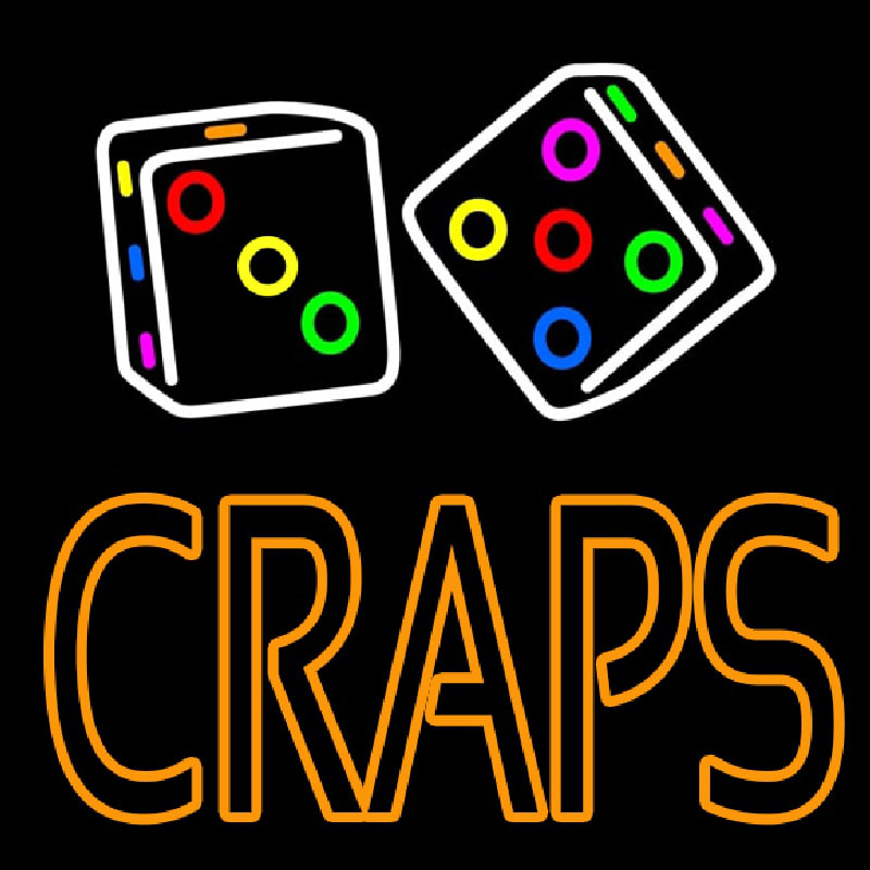 Craps With Dise 1 Neonkyltti