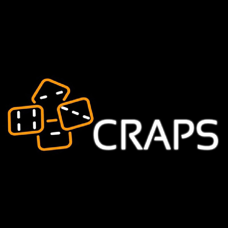 Craps With Hand Logo 1 Neonkyltti
