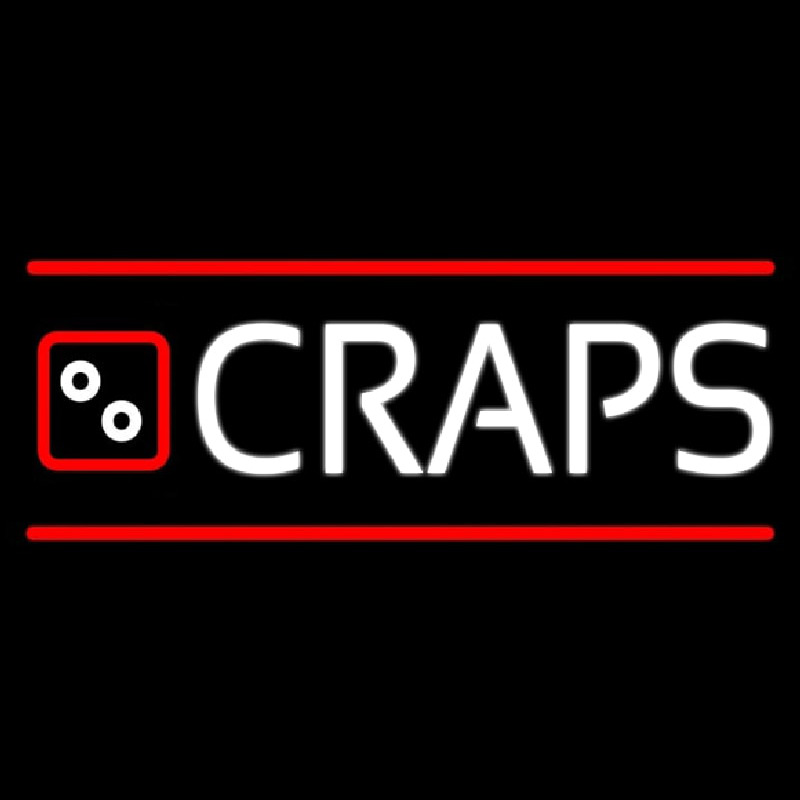 Craps With Hand Logo 2 Neonkyltti
