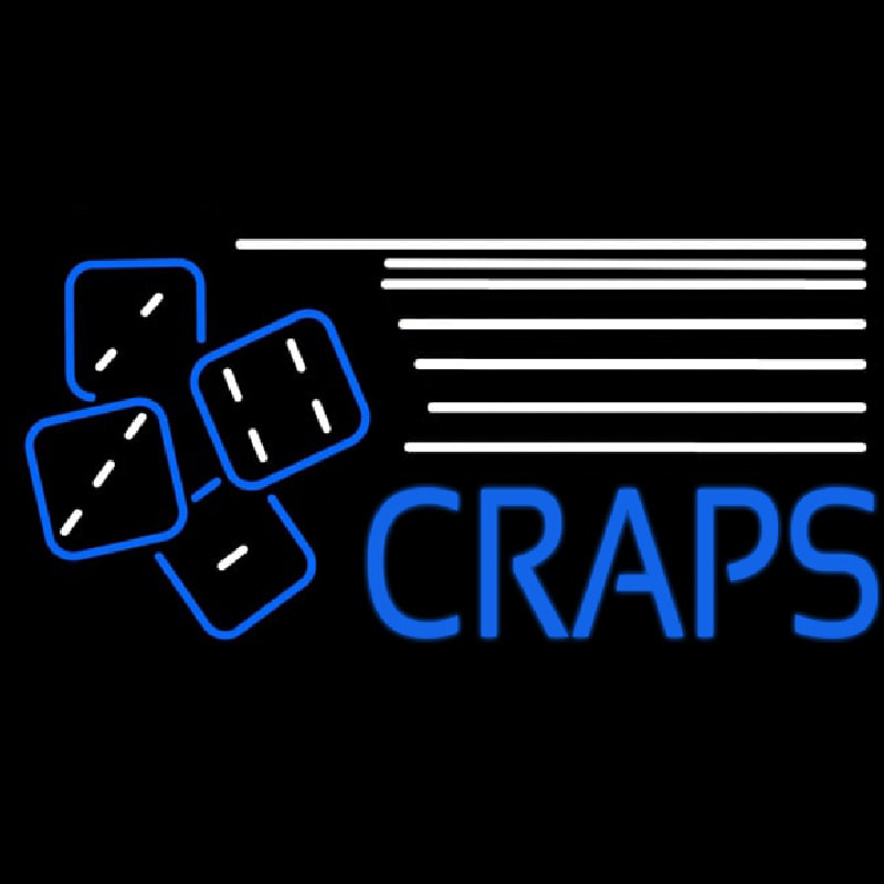 Craps With Hand Logo Neonkyltti
