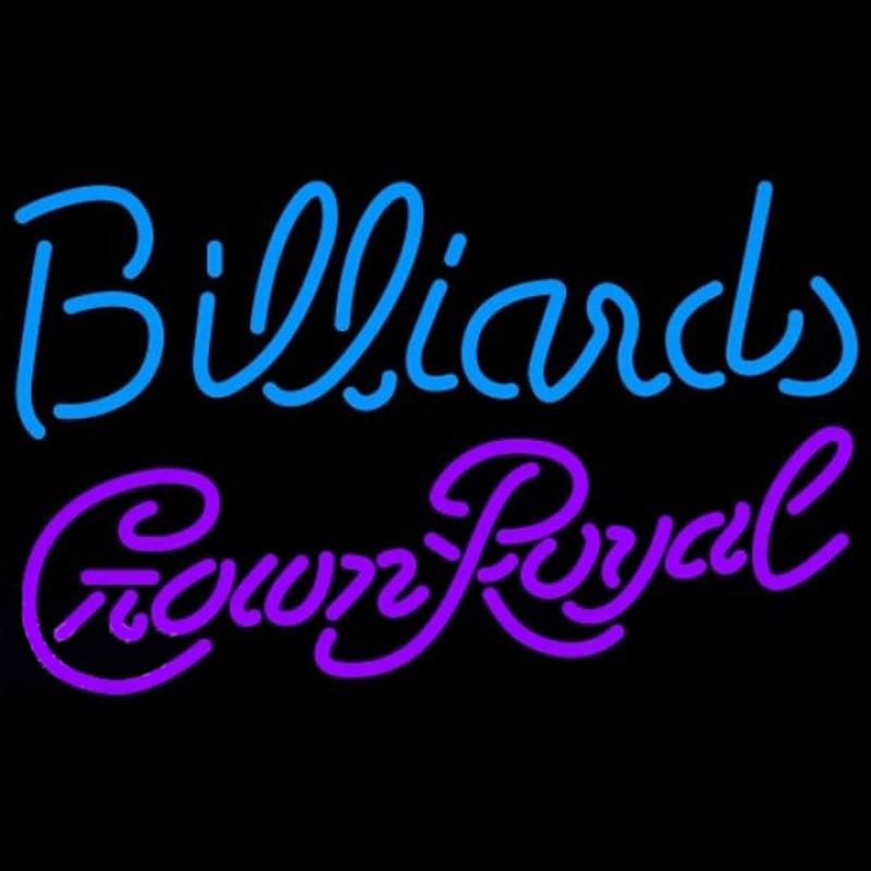 Crown Royal Billiards Te t Pool Beer Sign Neonkyltti