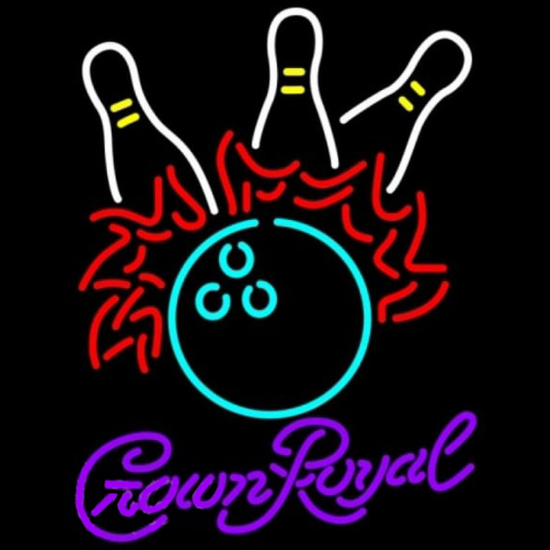 Crown Royal Bowling Pool Beer Sign Neonkyltti