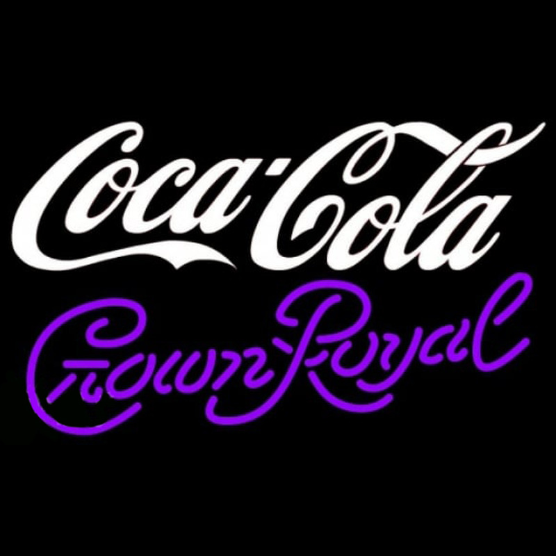 Crown Royal Coca Cola White Beer Sign Neonkyltti