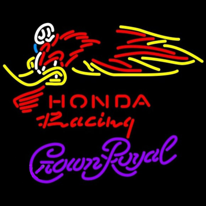 Crown Royal Honda Racing Woody Woodpecker Crf 250 450 Motorcycle Beer Sign Neonkyltti