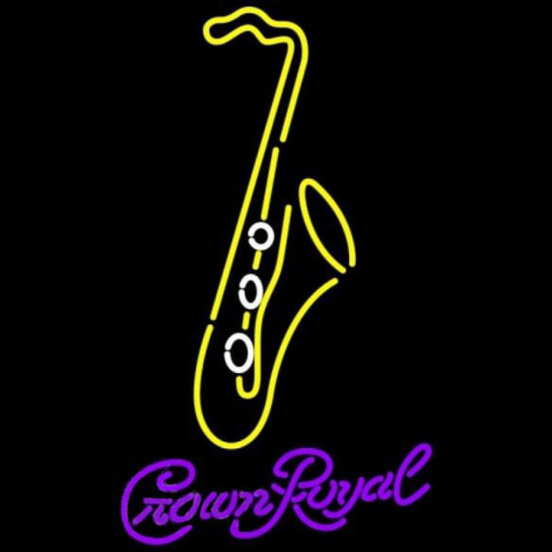 Crown Royal Yellow Sa ophone Beer Sign Neonkyltti