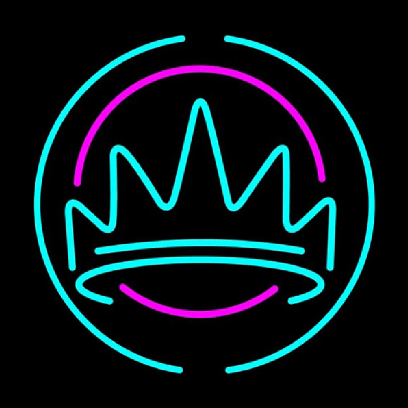 Crown With Round Logo Neonkyltti