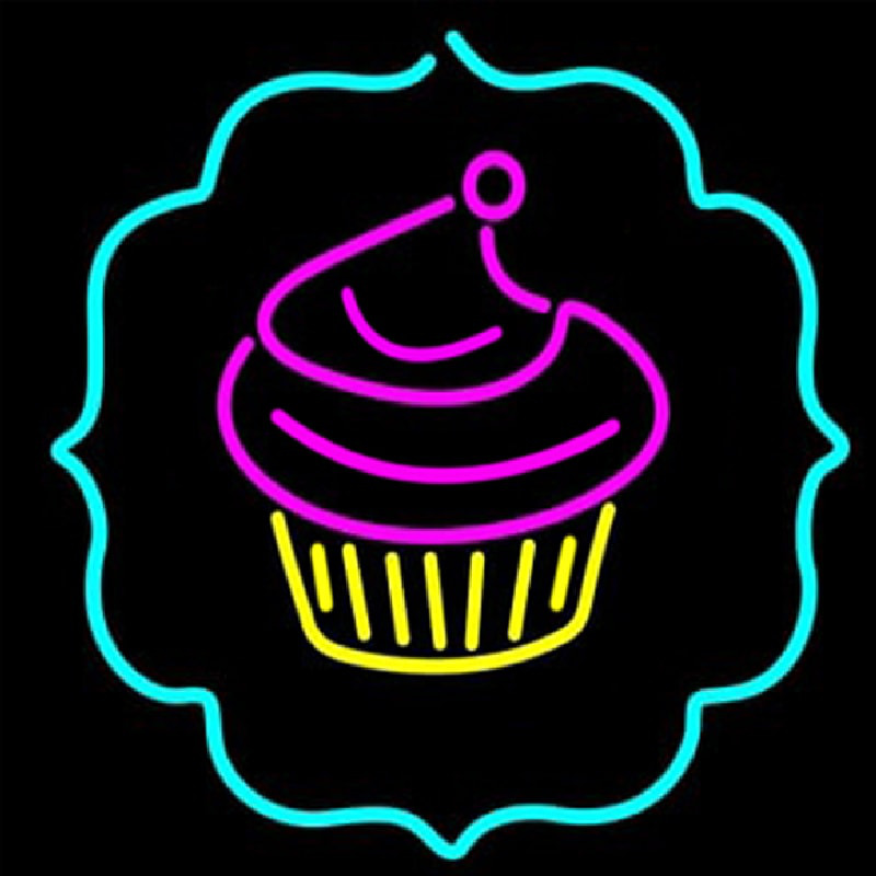 Cupcake Logo Neonkyltti