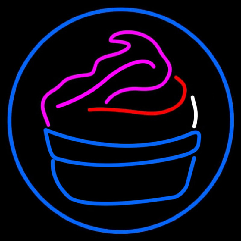 Cupcake Logo Neonkyltti