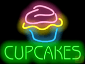 Cupcakes Neonkyltti