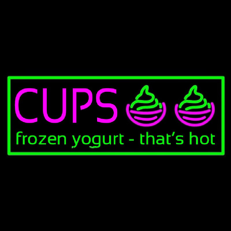 Cups Frozen Yogurt Neonkyltti