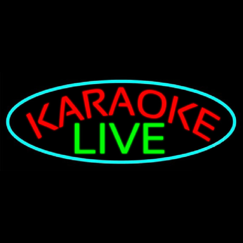 Cursive Karaoke Live Neonkyltti