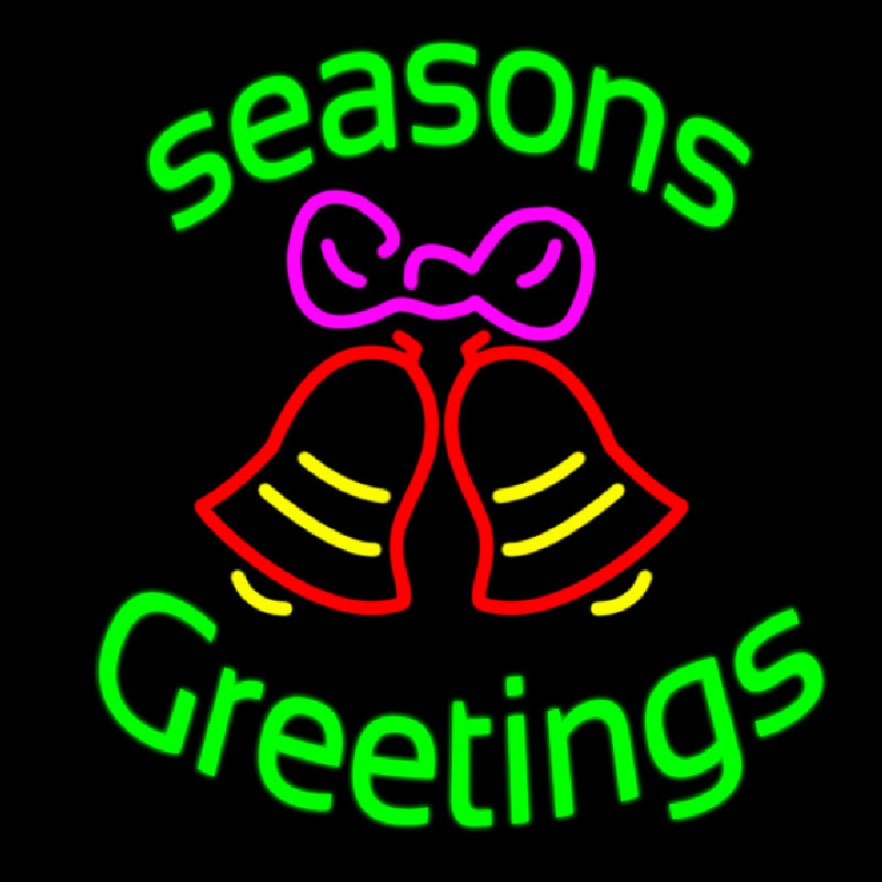 Cursive Seasons Greetings 2 Neonkyltti