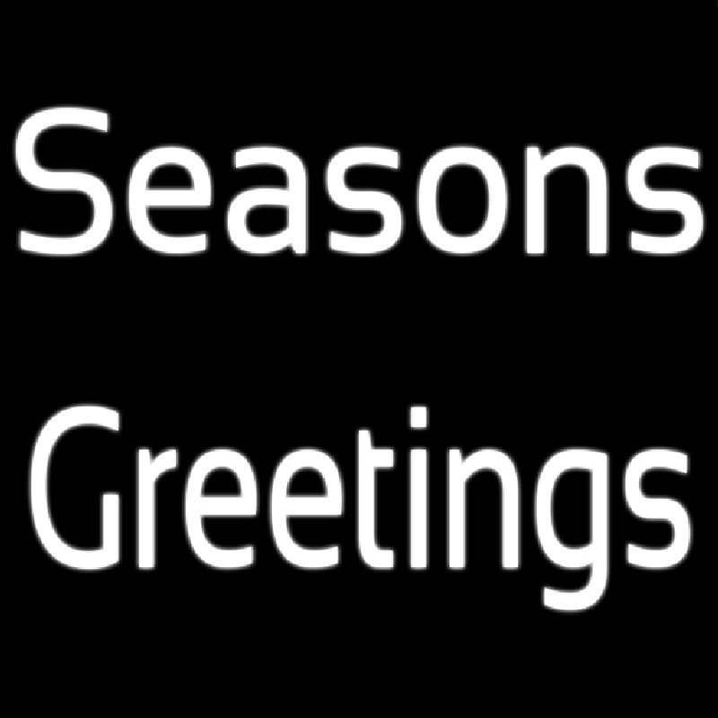 Cursive Seasons Greetings Neonkyltti