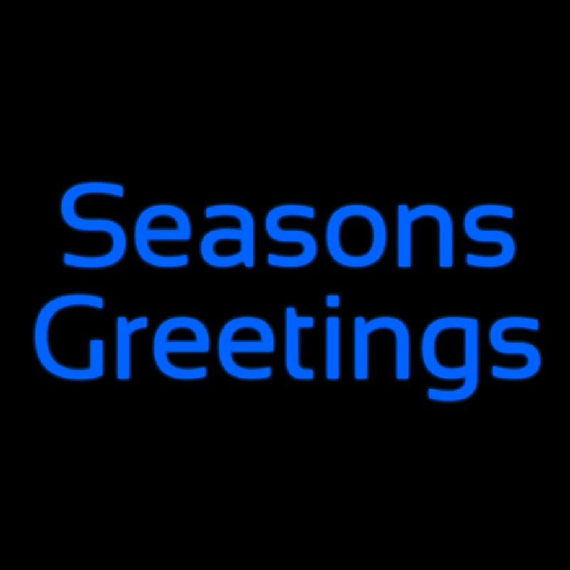 Cursive Seasons Greetings Neonkyltti