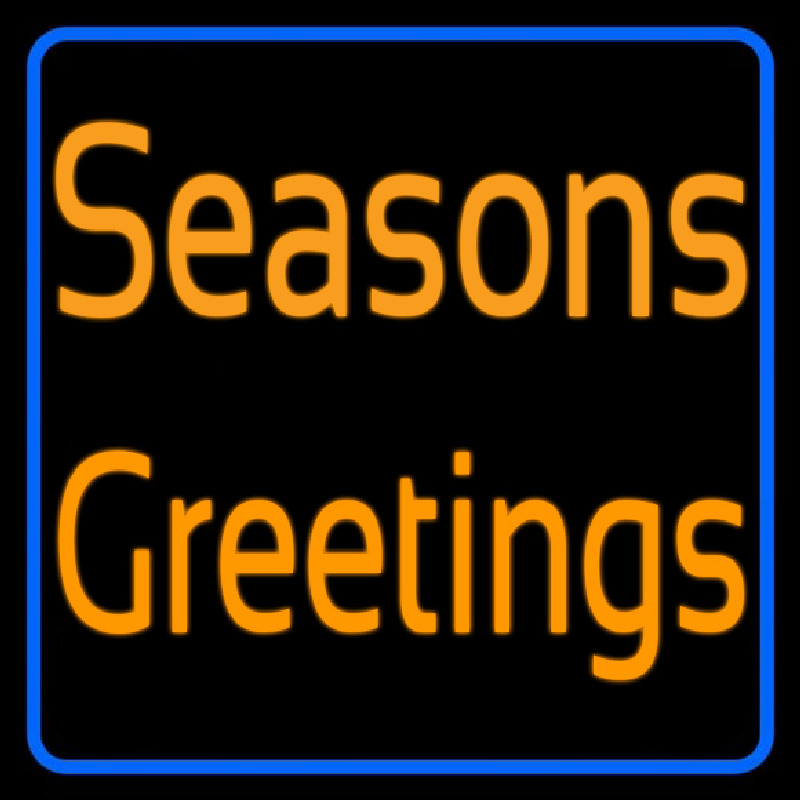 Cursive Seasons Greetings1 Neonkyltti