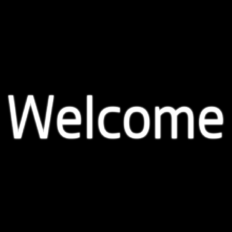 Cursive Welcome Neonkyltti