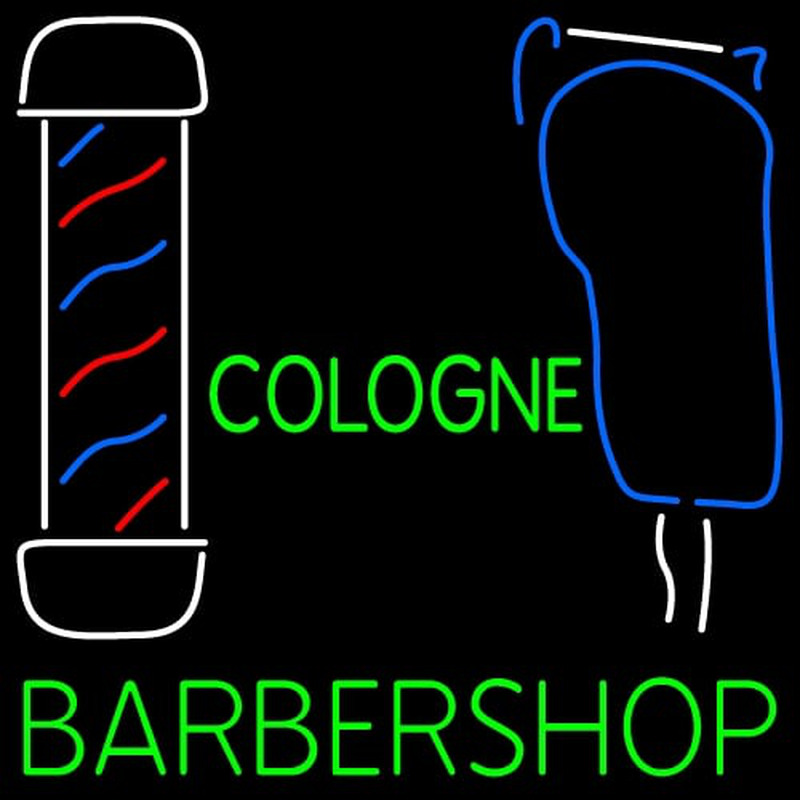 Custom Cologne Barbershop Neonkyltti