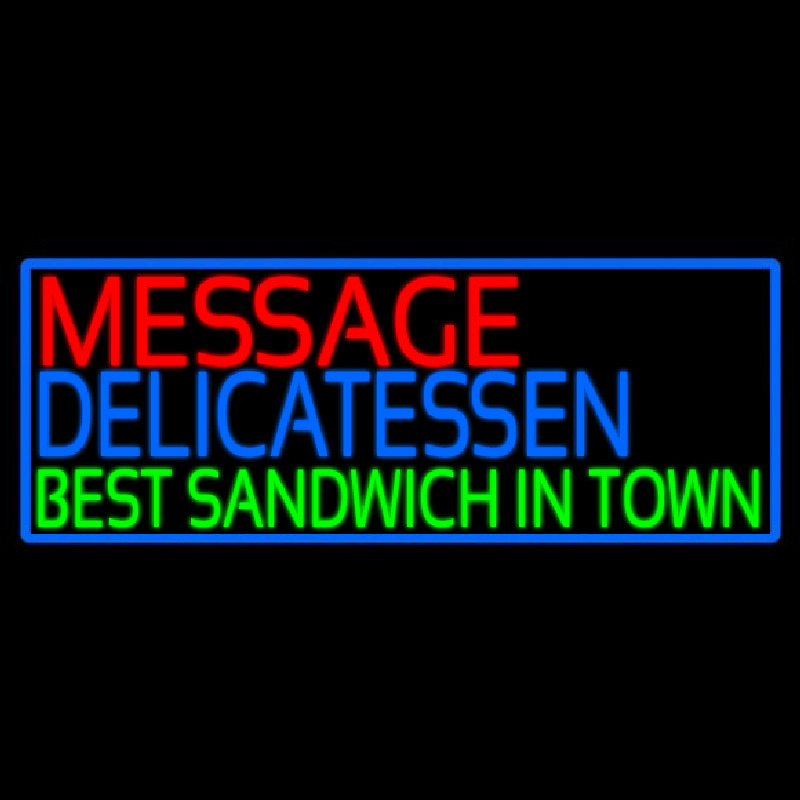 Custom Delicatessen Neonkyltti