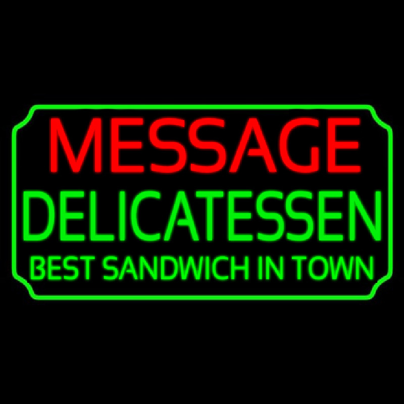 Custom Delicatessen Neonkyltti