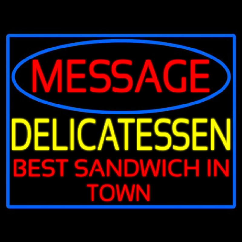 Custom Delicatessen Neonkyltti