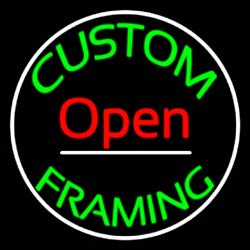 Custom Framing Open Frame With Border Neonkyltti