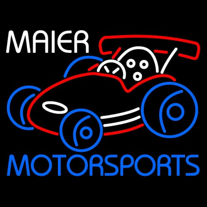 Custom Maier Motorspots Go Kart Neonkyltti