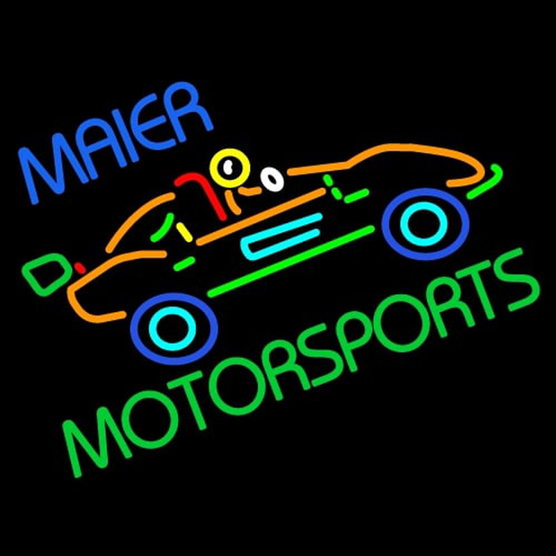 Custom Maier Motorspots Go Kart Neonkyltti