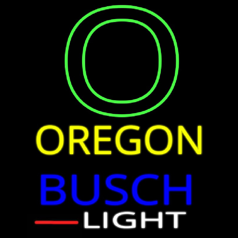 Custom Oregon Wings With Busch Light Real Neon Glass Tube Neonkyltti