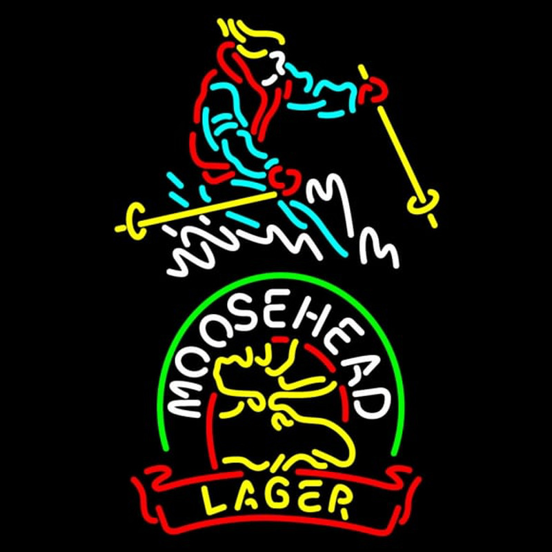 Custom Steamboat Moosehead Beer Neonkyltti