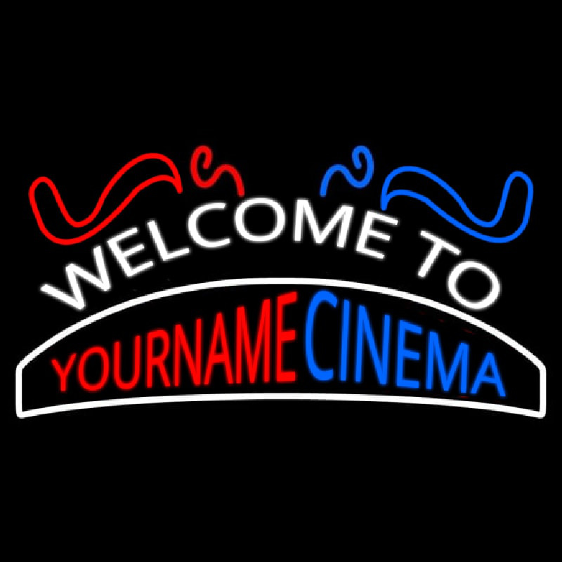 Custom Welcome To Cinema Neonkyltti