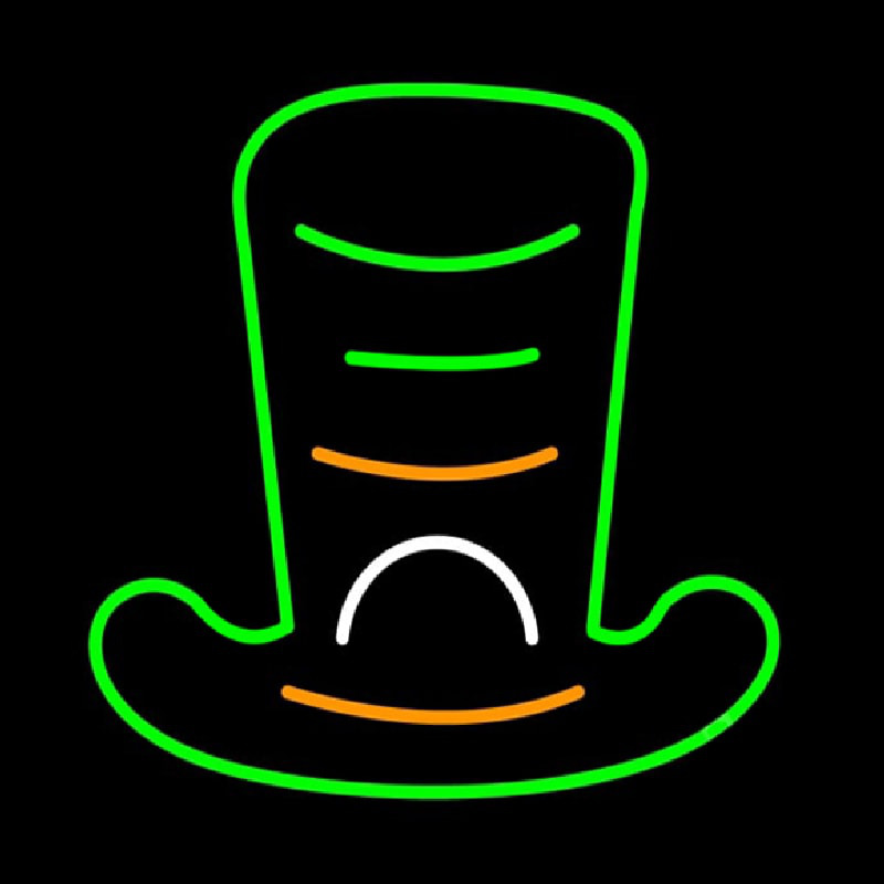 Cylinder Hat Neonkyltti