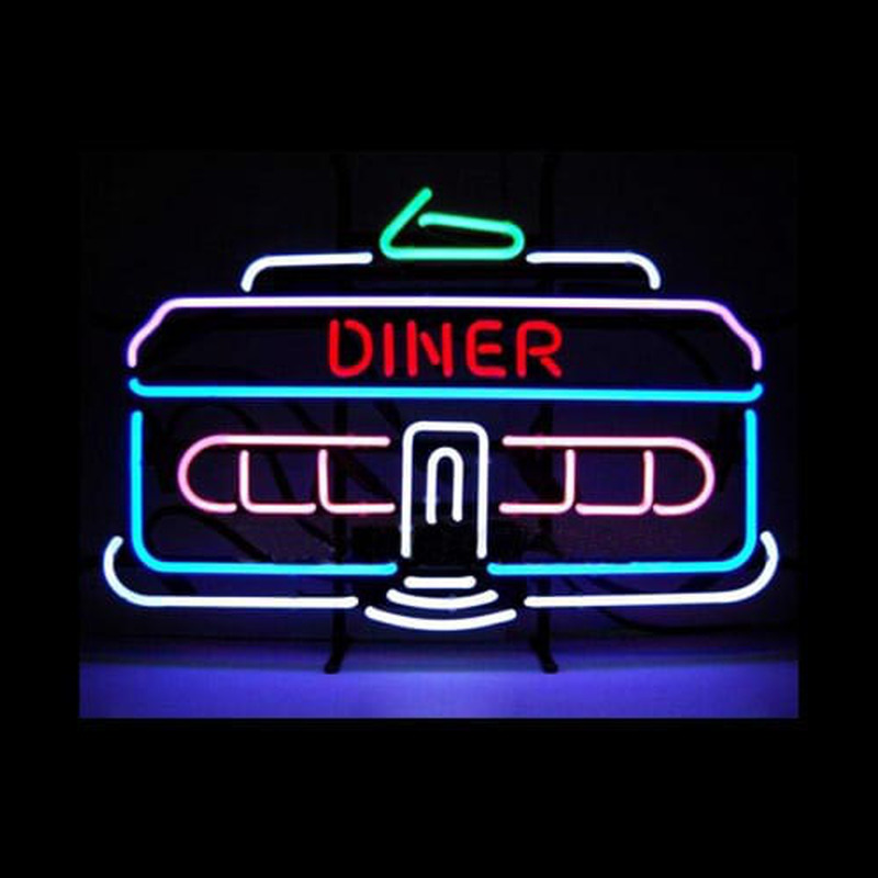 DINER CAR 1950 Classic Retro Restaurant Neonkyltti