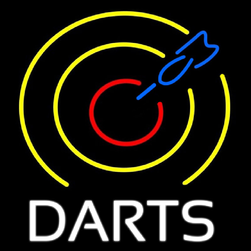 Dart Board Neonkyltti