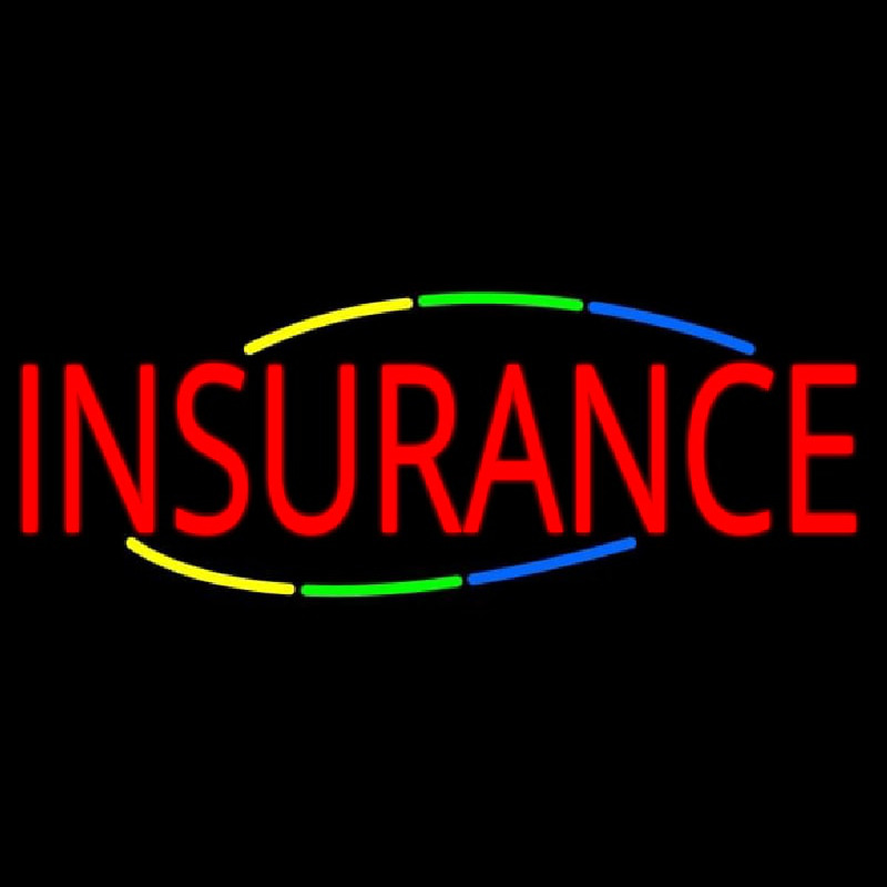 Deco Style Multi Colored Insurance Neonkyltti