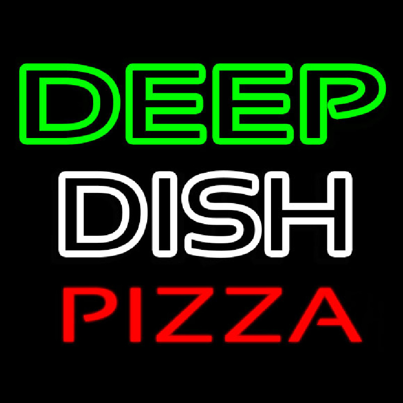 Deep Dish Pizza Neonkyltti