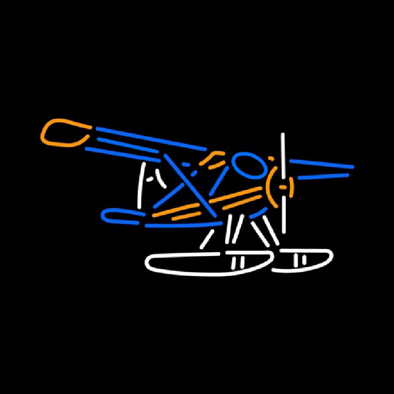 Dehavilland Beaver Float Plane Neonkyltti