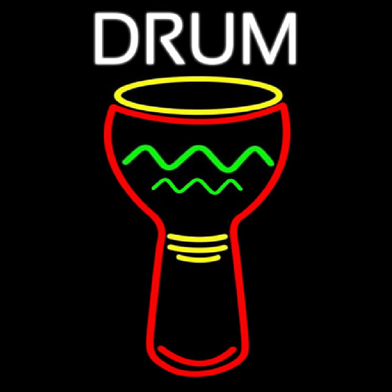 Djembe Drum 2 Neonkyltti