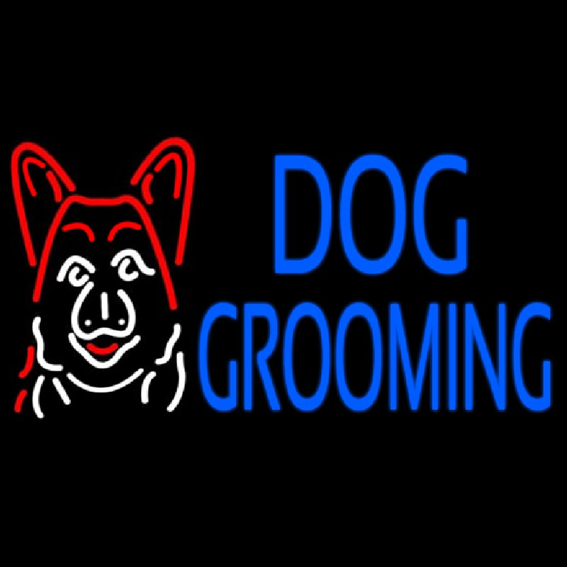 Dog Grooming Neonkyltti