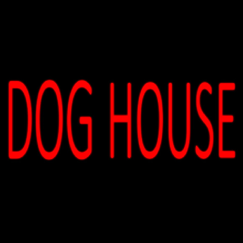 Dog House Block Neonkyltti