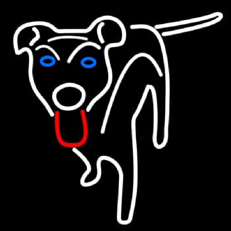 Dog Logo Neonkyltti