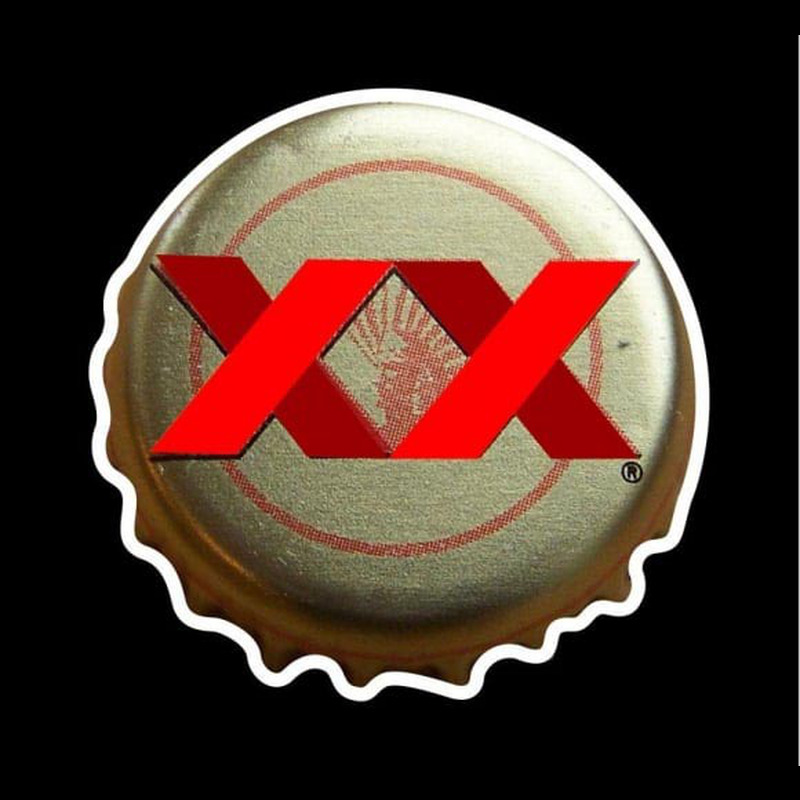 Dos Equis Amber Me ico Bottle Cap Beer Sign Neonkyltti