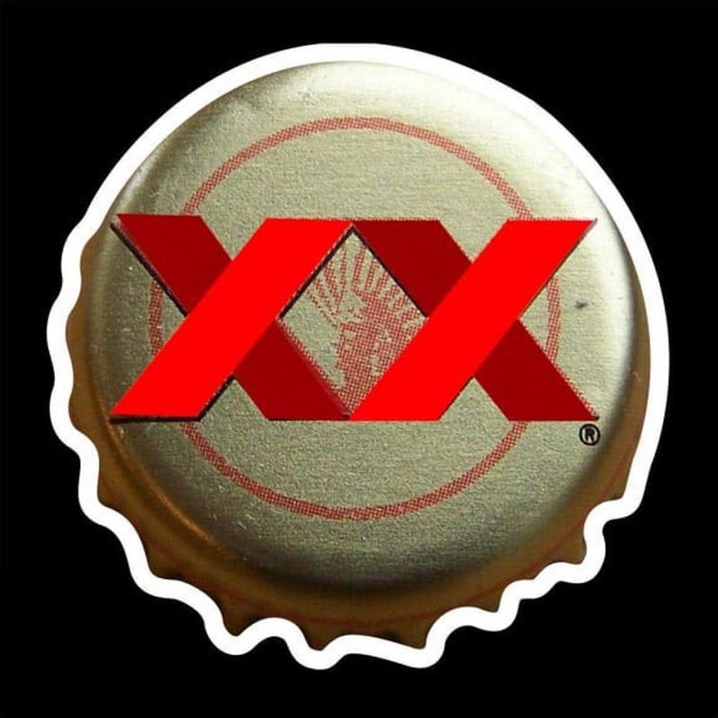 Dos Equis Amber Me ico Bottle Cap Beer Sign Neonkyltti