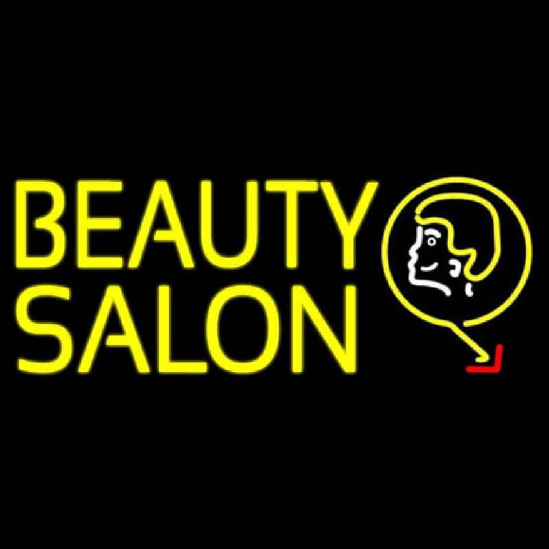 Double Stroke Beauty Salon Neonkyltti