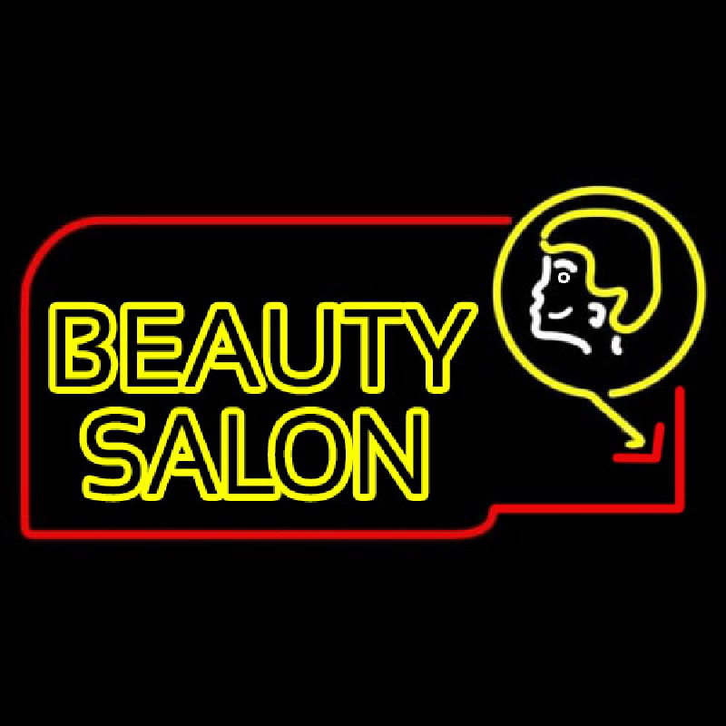 Double Stroke Beauty Salon Neonkyltti