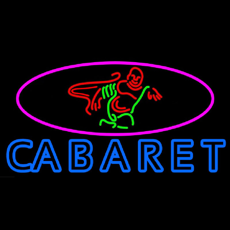 Double Stroke Cabaret Logo Neonkyltti