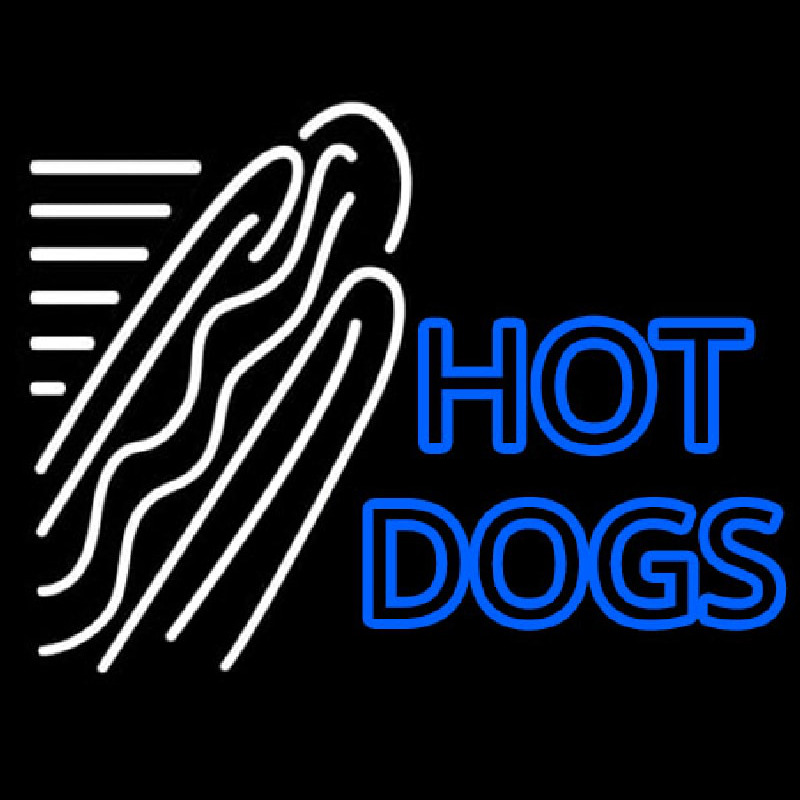 Double Stroke Hot Dogs Neonkyltti