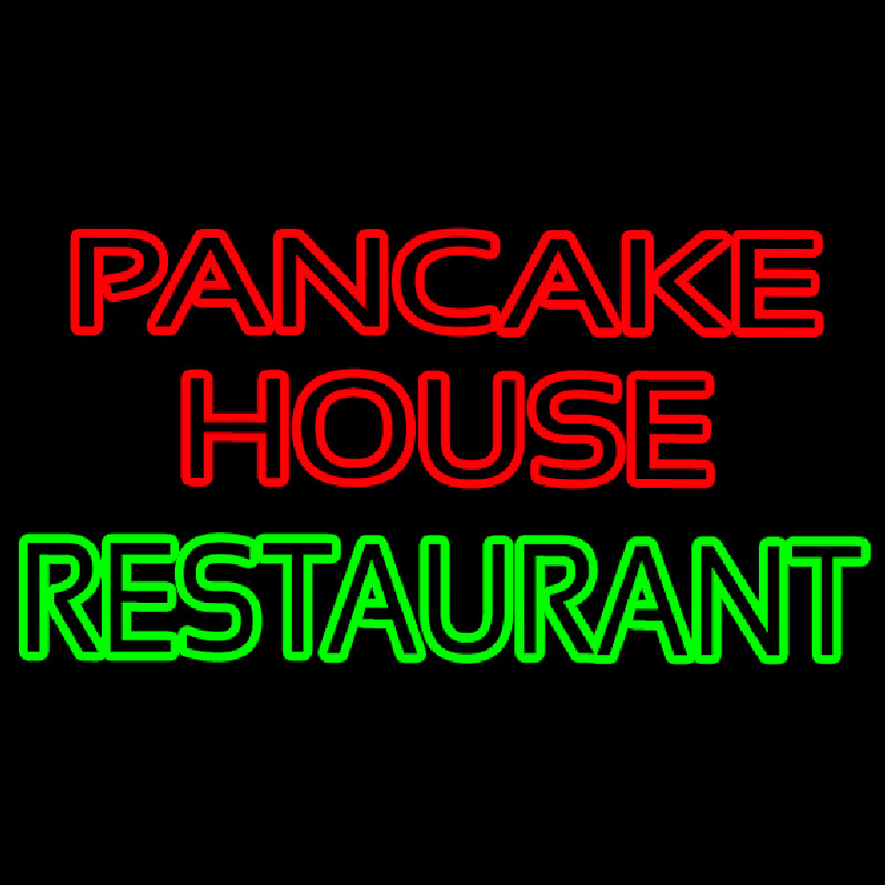 Double Stroke Pancake House Restaurant Neonkyltti