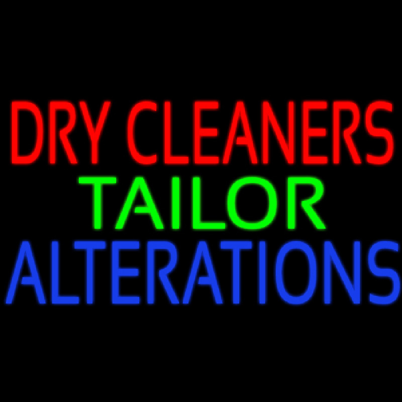 Dry Cleaners Tailor Alterations Neonkyltti